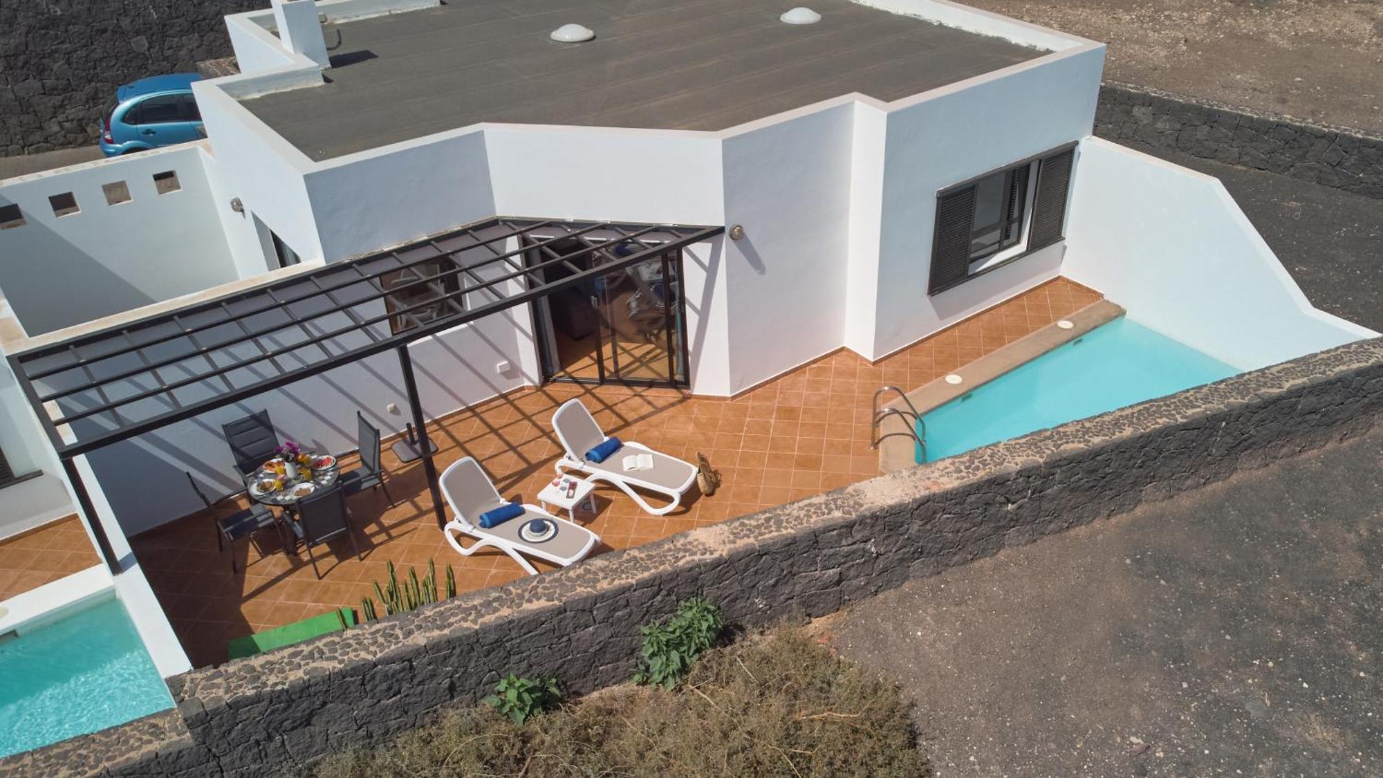 Maria De Timanfaya - Sea And Mountains Views, Pool, Wifi, 15 Minutes Walk To Marina Rubicon Ferienhaus Playa Blanca (Lanzarote)