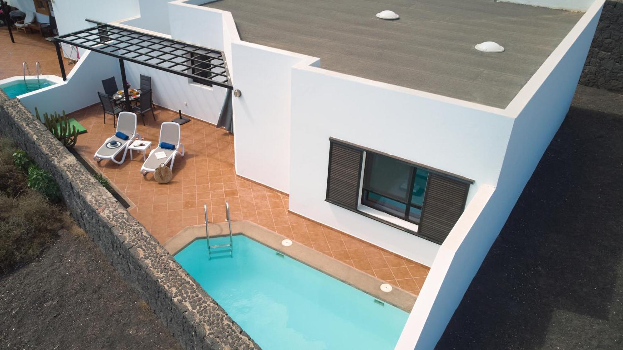 Ferienhaus Maria De Timanfaya - Sea And Mountains Views, Pool, Wifi, 15 Minutes Walk To Marina Rubicon Playa Blanca (Lanzarote)